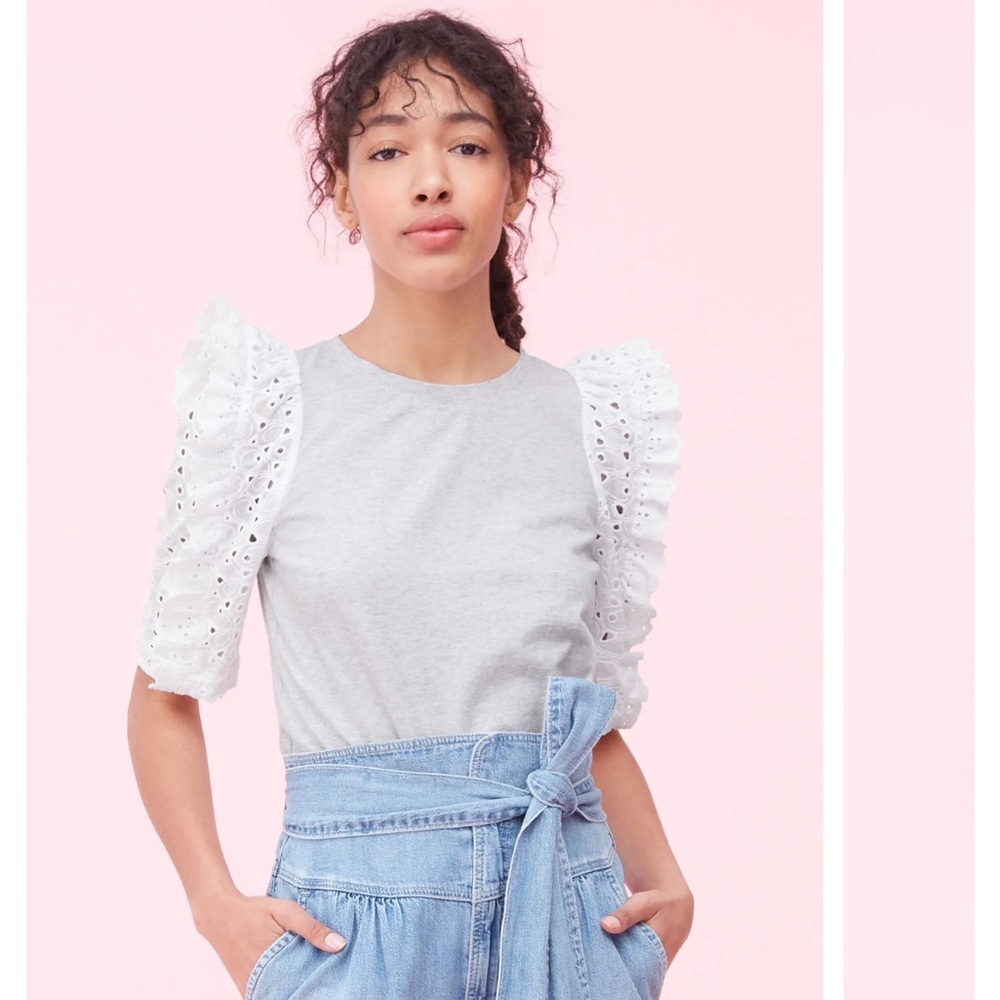 Rebecca Taylor Eyelet T-Shirt